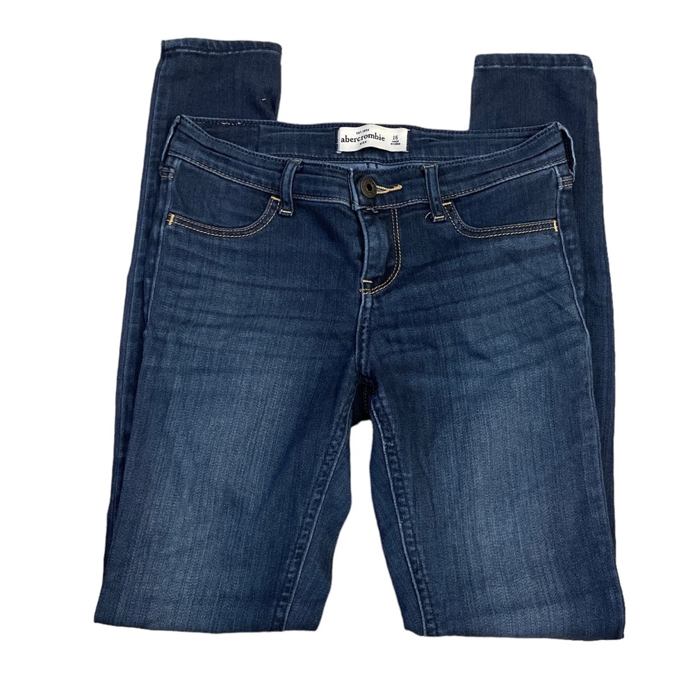 New Abercrombie Sz:16 Skinny Leg/Stretch/Soft Jegging Blue Jeans